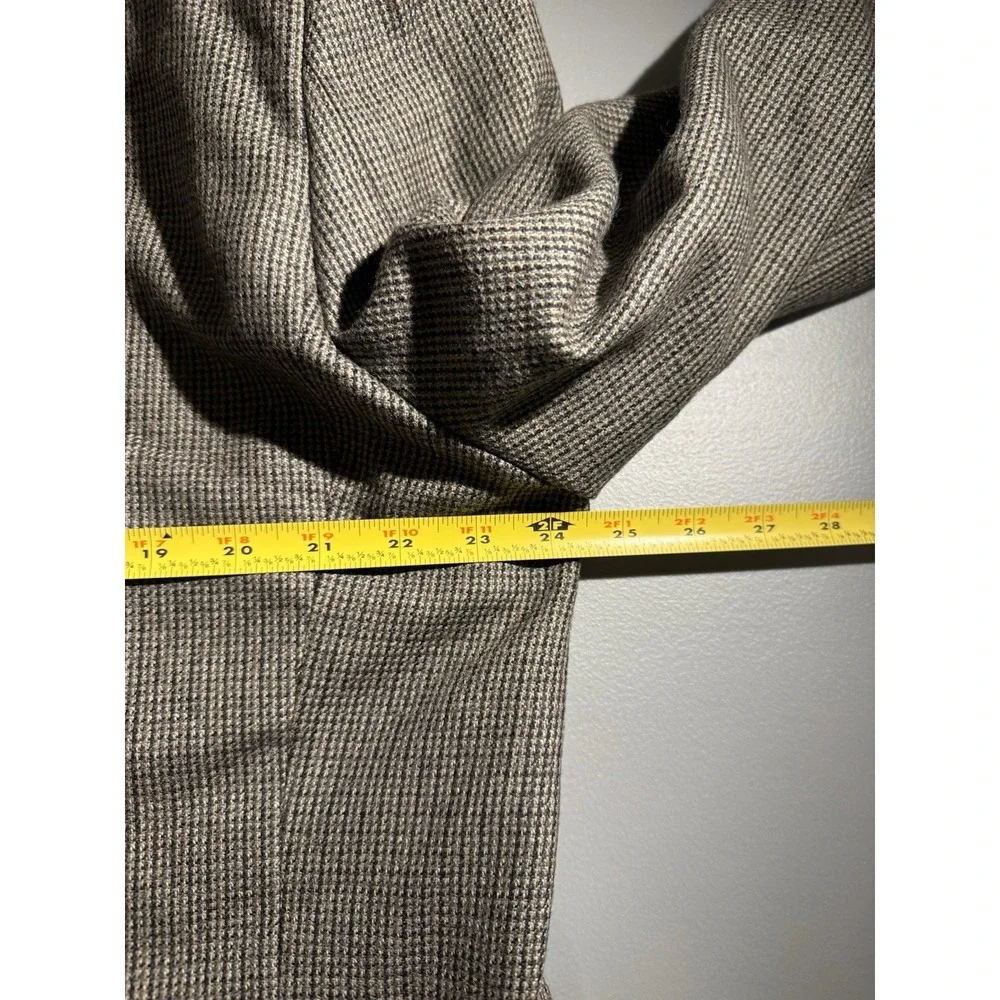 Lauren Ralph‎ Lauren Sport Coat Blazer 46R Brown Lambswool Houndstooth Jacket